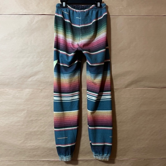 Aviator Nation Serape Tulum Bolt Stitch Sweatpants Pull-On Pants Stripe Size XS - Picture 9 of 14